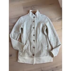 Mountain Hardwear Sarafin Button Front Sweater Size M Recycled wool Jacket